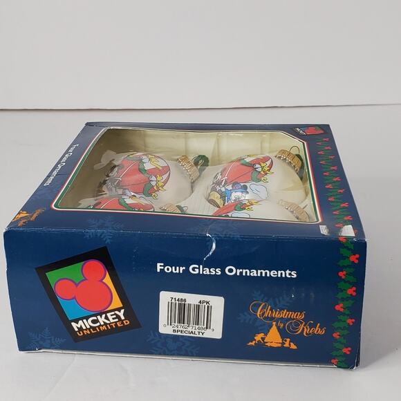 Vintage Mickey unlimited Krebs Mickey Glass Ornament Hand Painted Made in USA - Picture 6 of 11